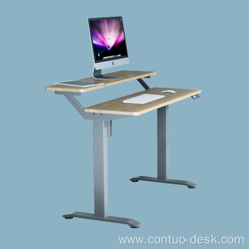 Single motor Height Adjustable Automatic Office Home office desk frame ergonomic Table ergonomics
